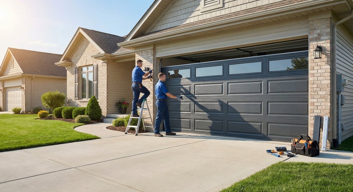 Garage door repair work, gallery photo 9